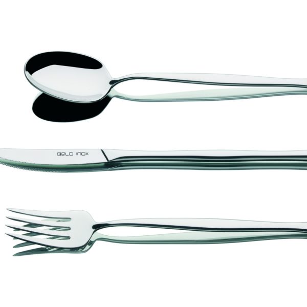 BELO INOX FAQUEIRO 130 PEÇAS LUNA EM ESTOJO MADEIRA